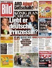 El 'Bild Zeitung' alemán dedica su portada a la amiga de Don Juan Carlos