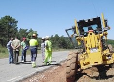 Comienzan las obras para adecentar la carretera GU-213, desde Albendiego a Galve de Sorbe