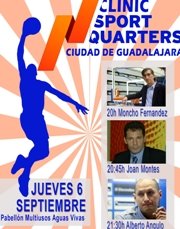 Alberto Angulo, Joan Montes y Moncho Fernández, protagonistas del "Clinic Sportquarters Ciudad de Guadalajara" 