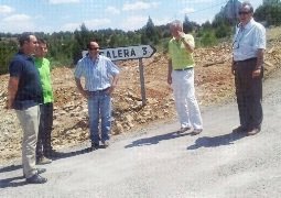 Comienzan las obras de la carretera GU-959 en el tramo que da acceso a Escalera