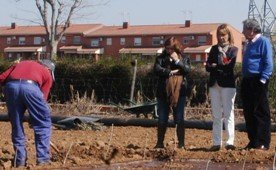 Guarinos y Enjuto visitan la finca de Alovera en la que se van a plantar más de 5.500 especies vegetales para abastecer a los municipios de la provincia 