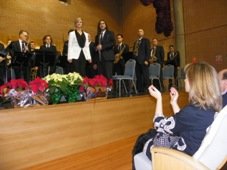 La presidenta de la Diputación presenció el concierto de Navidad de la Banda de Música 