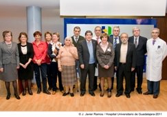 El Hospital Universitario de Guadalajara rinde homenaje a sus profesionales jubilados durante el año 2011