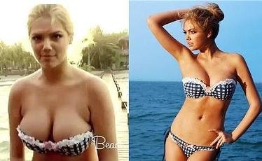 Kate Upton es pillada sin Photoshop