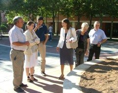 Ana Manzano trabaja para mejorar las zonas verdes de Los Manantiales