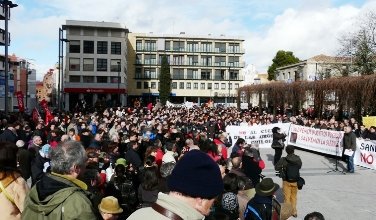 1.300 pesonas según la Delegación del Gobierno, 4.000 según los organizadores, se han manifestado este sábado en Guadalajara en contra de los recortes de la Sanidad