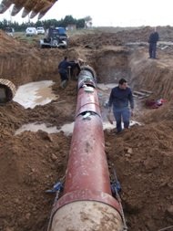 La Mancomunidad de Aguas del Sorbe repara una avería en el ramal Yunquera-Guadalajara sin que afecte al abastecimiento de agua