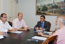 Juan Carlos Martín y Javier del Río mantienen una reunión en Diputación para preparar la próxima temporada deportiva 