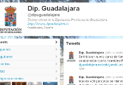 La Diputación de Guadalajara se une a las redes sociales Facebook y Twitter