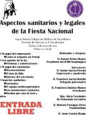 I Jornada sobre aspectos sanitarios y legales de la Fiesta Nacional