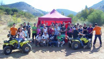 Armengol Engonga participó activamente en la úlitma jornada del programa "Guadanatura"