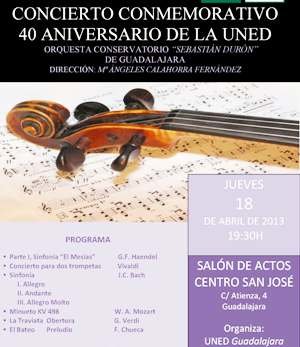 Música clásica para celebrar los 40 años de la UNED