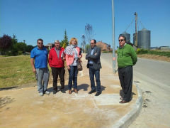 El diputado de Obras visita las obras de pavimentación en Loranca de Tajuña y Pozo de Guadalajara