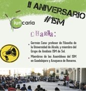 IUNCARIA organiza una Charla-Debate sobre el 15-M en su segundo aniversario