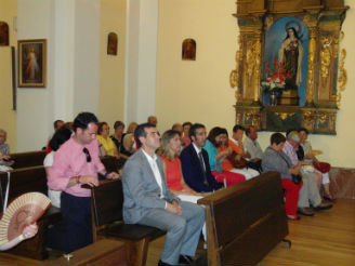 Román asiste a la Eucaristía celebrada para conmemorar la fiesta de las Mártires de Guadalajara