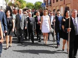 Ana Guarinos acompaña a los azudenses en los actos en honor a la Virgen de la Soledad 