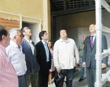 Condado visita las obras de construcción del nuevo ayuntamiento de Uceda 