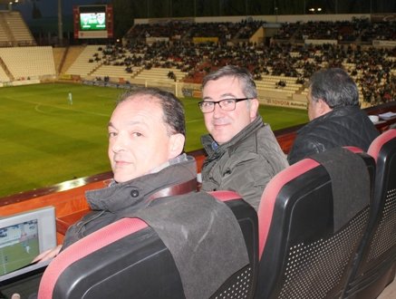 El consejero Marín ha asistido al derbi regional entre el Albacete Balompié y el C.D. Guadalajara 