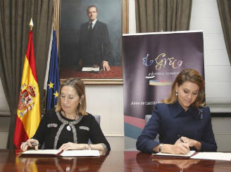 Cospedal suscribe dos convenios de colaboración con la ministra de Fomento para la conmemoración de El Greco 2014