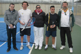 Final masculina del Campeonato provincial de Veteranos de Tenis del año pasado. Fotografía: Club de Tenis de Azuqueca de Henares