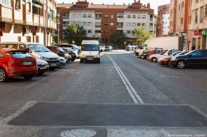 Labores de parcheo y repintado en seis calles de la ciudad