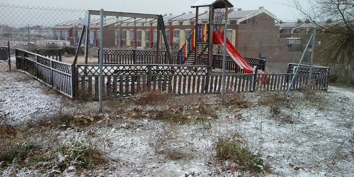La lluvia de Guadalajara se convirtió en nieve este miércoles en Horche