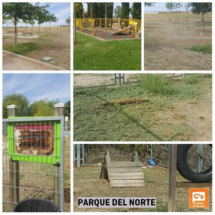 Ciudadanos sigue destapando las vergüenza de Azuqueca: ahora el Parque del Norte