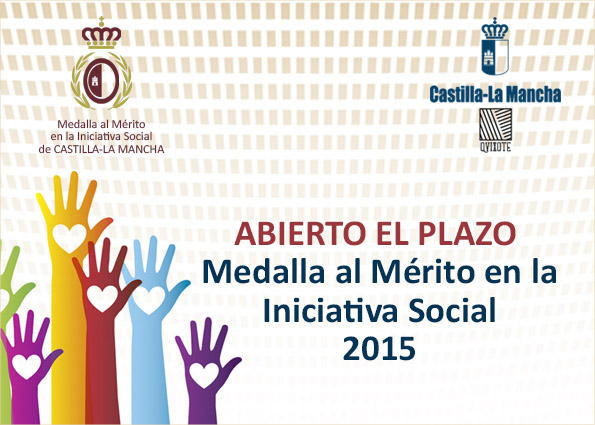 Abierto el plazo para presentar candidaturas a la Medalla al Mérito en la Iniciativa Social de Castilla-La Mancha 2015