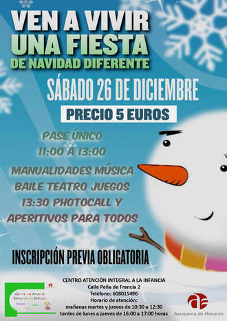 El Centro de Atención Integral a la Infancia de Azuqueca programa actividades en Navidad