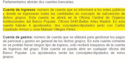 Ciudadanos desvía subvenciones de los ayuntamientos a cuentas que controla Villegas 