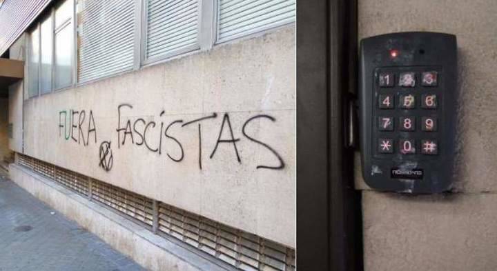 Atacan la sede de Intereconomía y pintan: "Fuera Fascistas"