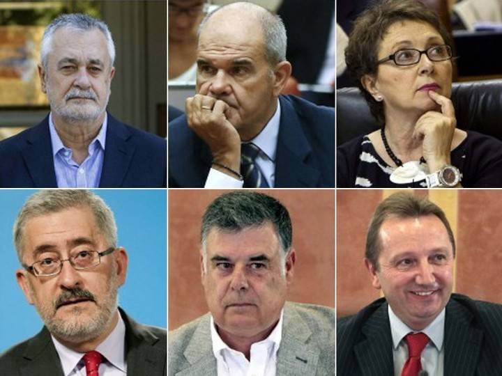 Según la Fiscalía, la antigua cúpula socialista de la Junta de Andalucia defraudaron de las arcas públicas 741 millones de euros por los ERES