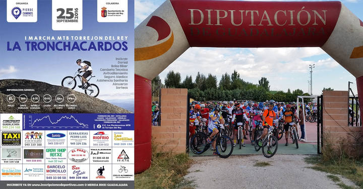 225 participantes sitúan "La Tronchacardos" de Torrejón del Rey en el mapa de los eventos ciclistas de la región